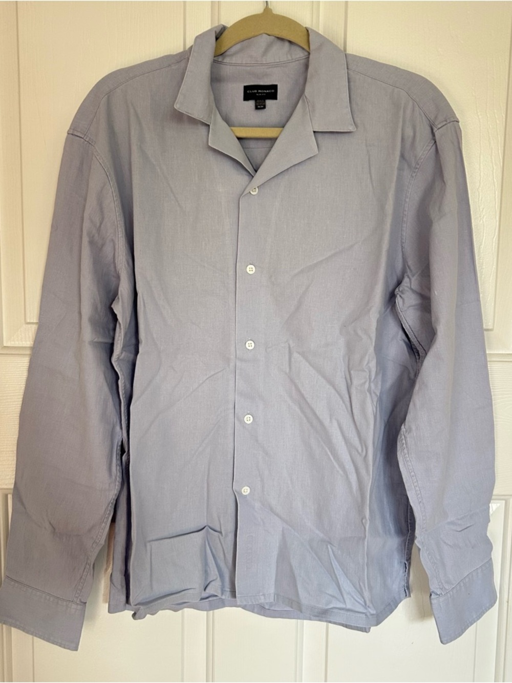 Club Monaco Pale Blue Slim-Fit Shirt
